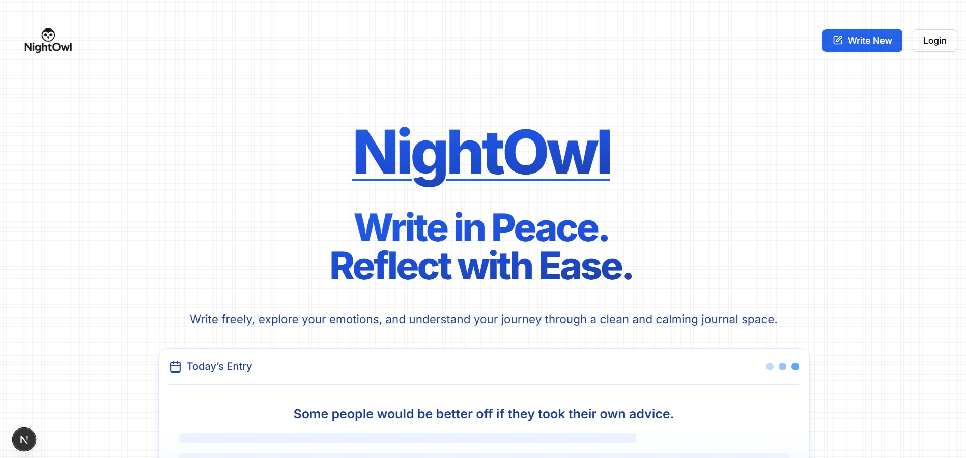 NightOwl Journal